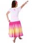 Hula T-shirt / Frilled Sleeve with Rose embroidery / GKD8piw