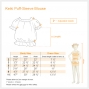 Hula Kids Puff Sleeve Blouse Keiki / Gp44