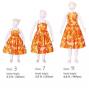 Hula Kids Midi Dress Keiki / Orange / Gp19or