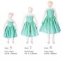 Hula Kids Shantung Dress with Lehua Embroidery / Green / Gp2g