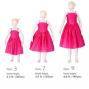 Hula Kids Shantung Dress with Lehua Embroidery / Pink / Gp2pi