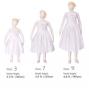 Hula Kids Shantung Dress with Lehua Embroidery / White / Gp2w