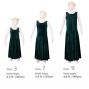 Hula Kids Dress with Velvet / Green / Gp3g