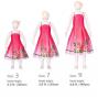 Hula Kids Satin Dress with Hibiscus / Luxury Collection / Pink / Jp8pi