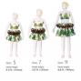 Hula Tahitian Set up Kids /White & Brown / Gc100