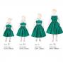 Hula Kids Set up Keiki / Solid / Green / Gc46