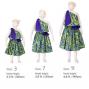 Hula Tahitian Set up Kids / YellowGreen / Gk1yg