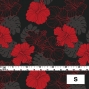 Hula Fabric / Hawaiian Flower / JKH-536-RDBK