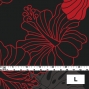 Hula Fabric / Hawaiian Flower / JKH-536-RDBK