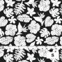Hula Fabric / Hawaiian Flower / JKH-538-BKWH