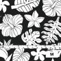 Hula Fabric / Hawaiian Flower / JKH-538-BKWH