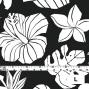Hula Fabric / Hawaiian Flower / JKH-538-BKWH
