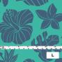 Hula Fabric / Hawaiian Flower / JKH-538-GRBL