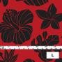 Hula Fabric / Hawaiian Flower / JKH-538-RDBK