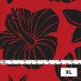 Hula Fabric / Hawaiian Flower / JKH-538-RDBK