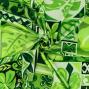 Hula Fabric / Square Design / JKH-626-GR