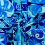 Hula Fabric / Square Design / JKH-626-LBL