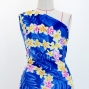 Hula Fabric / Plumeria Lei / JKH-648-BL