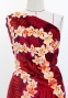 Hula Fabric / Plumeria Lei / JKH-648-RD