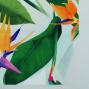 Hula Fabric / Bird of Paradise / JKH-668-WH