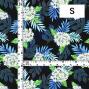 Hula Fabric / Naupaka & Breadfruit / JKH-702-BK