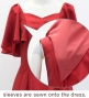 Kids Custom Frill Sleeve Long Dress / JCp23-solid