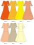 Custom Frilled Sleeve Long Dress / JC100-solid