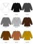 Custom Yoke Frill Blouse with Shantung / JC101-solid