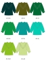 Custom Yoke Frill Blouse with Shantung / JC101-solid