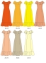Custom Koshibo Frill Dress / JC118-solid
