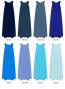 Custom Long Koshibo Dress / JC122-solid