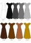 Kids Custom Long Multi Way Dress with Velvet & Koshibo / JCp138-solid