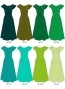 Kids Custom Long Multi Way Dress with Velvet & Koshibo / JCp138-solid