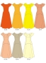 Kids Custom Long Multi Way Dress with Velvet & Koshibo / JCp138-solid