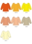 Kids Custom Three-quarter Sleeves Blouse with Shantung / JC148-solid