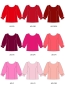 Kids Custom Three-quarter Sleeves Blouse with Shantung / JC148-solid