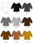 Kids Custom Half-sleeve Blouse with Shantung / JC149-solid
