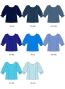 Kids Custom Half-sleeve Blouse with Shantung / JC149-solid