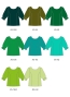 Kids Custom Half-sleeve Blouse with Shantung / JC149-solid
