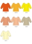 Kids Custom Half-sleeve Blouse with Shantung / JC149-solid