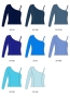Kids Custom One Shoulder Long Sleeve Blouse with Velvet / JC146-solid