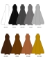 Kids Custom American Armhole long dress with Shantung / JC151-solid