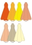 Kids Custom American Armhole long dress with Shantung / JC151-solid