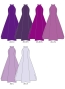 Kids Custom American Armhole long dress with Shantung / JC151-solid