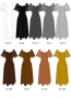 Kids Custom Frill Sleeve Long Dress / JCp23-solid