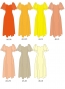 Kids Custom Frill Sleeve Long Dress / JCp23-solid
