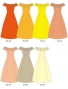 Kids Long Off Shoulder Dress / JCp43-solid