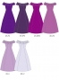 Kids Long Off Shoulder Dress / JCp43-solid