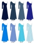 Kids Custom One Shoulder Long sleeve Dress / JCp72-solid