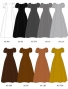 Kids Custom Puff Sleeve Long Dress / JCp75-solid